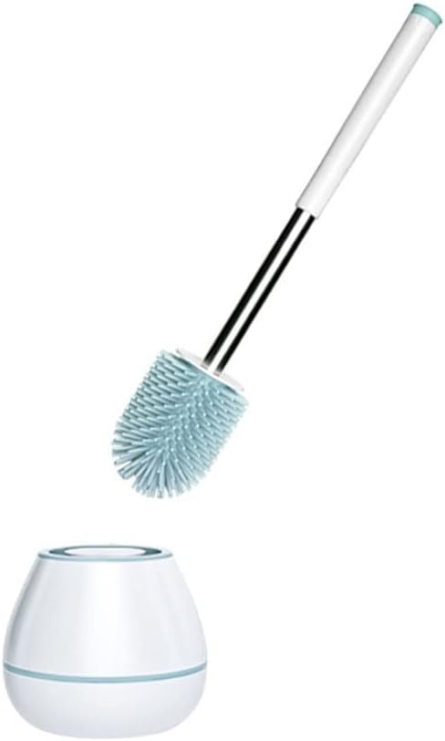 Toilet Brush Holder Toilet Brush Holder Household Floor Soft Hair Toilet Bowl Brush Bathroom Toilet Cleaning Brush Stainless Steel Long Handle Toilet Brushs 1 Set Toilet Brush Holders