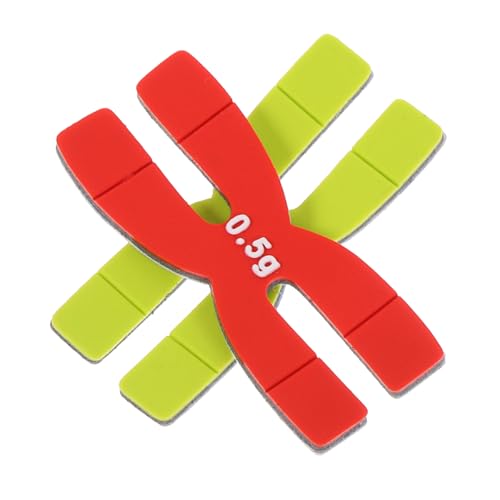 BRIGHTFUFU 2 Pcs Tennis Racket Weighted Discs Silicone Pad H-Shape Design for Improved Stability Power