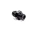 Fragola Fitting, Adapter, Straight, 6 AN Male to 1/4 in NPS Male, Aluminum, Black Anodized, Each