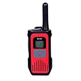 dijiusidy Erwachsene und Set. Walkie Talkies Langstrecken Kabelbetrieb unterstützt, Betrieb, verlängerte Akkulaufzeit. Ideal für den Außenbereich, Rot