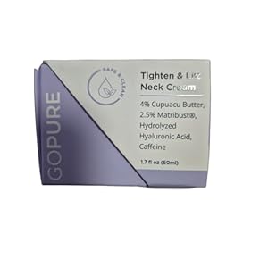 goPure Neck Firming Cream – Anti-Aging Neck Cream for Tightening and Wrinkles for an Even Skin Tone and Neck Lift – With Pro-Active Firming Complex, 1.7 oz
