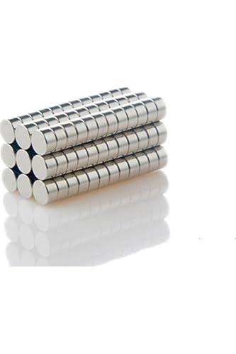 Mıknatıs — Dünya Magnet 50 Adet 8 X 4 Mm Yuvarlak Güçlü Neodyum Çap 8 Mm Kalınlık 4 Mm