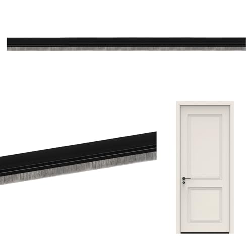 Burlete Puerta Entrada Cepillo Puerta Entrada Autoadhesivo Burlete Bajo Puerta 100 cm Burlete Puerta Exterior para Puertas Interiores y Delanteras