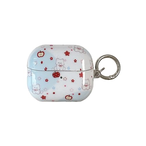 GUAYQAT Samsung Galaxy Buds3 FE (2025)/Buds 3(2024)/Buds 3 Pro(2024) �C���z�����킢���P�[�X�A�y�����X�^�[�J�[�g�D�[���p�^�[���f�U�C�� �`���[�~���O�ȃw�b�h�z���P�[�X(����)