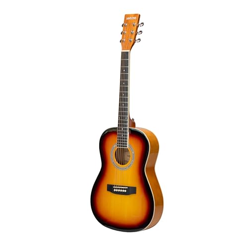 Image of Progressa Series Guitar: 36H Semi Acoustic Guitar - 36 Inches (Sunburst) | 6-String Steel, Wooden Guitar | Right Hand Semi Acoustic Guitar Kit for Beginners, Professional & Adults