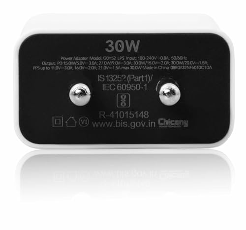 Image of 30W Type-C Fast Charger for Pixel Phones | Compatible with Google Pixel 9 9 Pro 8 8 Pro 8a 7 7 Pro 7a 6 6 Pro 6a - USB-C Original Rapid Charging