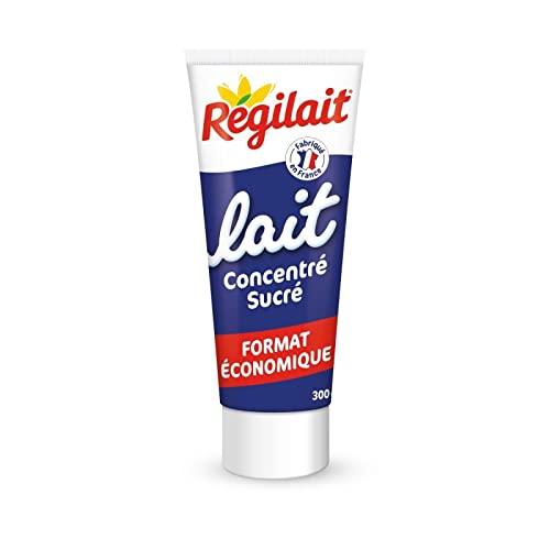 RÉGILAIT - Lait Concentré Sucré Entier Tube 300G - Lot De 4 - Vendu Par Lot