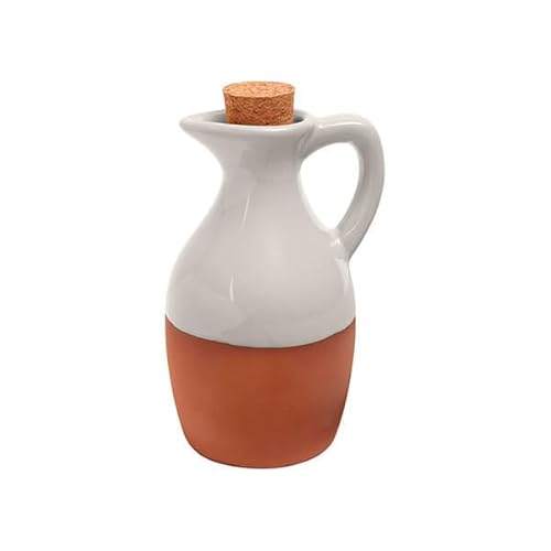 Dexam Sintra Glazed Terracotta Oil Drizzler - Stone