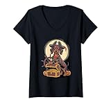 Photo Gallery donna halloween pirate dachshund treasure dachshunds doxie maglietta con collo a v Photo Gallery donna halloween pirate dachshund treasure dachshunds doxie maglietta con collo a v
