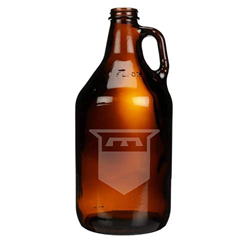 US Army - 76th Infantry Division SSI Shoulder Sleeve Patch Etched Glass Beer Growler 64 oz
