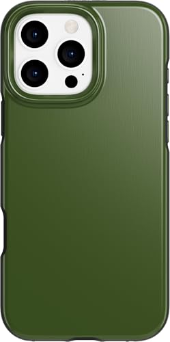 Image of Tech21 EvoDusk for iPhone 16 Pro Max Compatible with MagSafe - Impact Protection Case 15x Military Standard Tested - in Green /Black