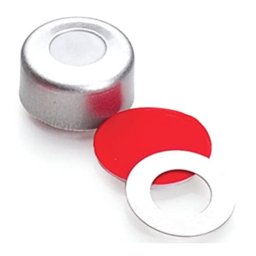 Joints à sertir 11 mm AlumiTin avec septa silicone argentés lot de 100