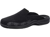 Rohde 2753 Vaasa-H Herren Schuhe Pantoffeln Hausschuhe, Größe:44 EU, Farbe:Schwarz