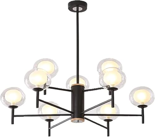 Chandelier G9 molécules plafonnier lustre vintage or salon suspendu