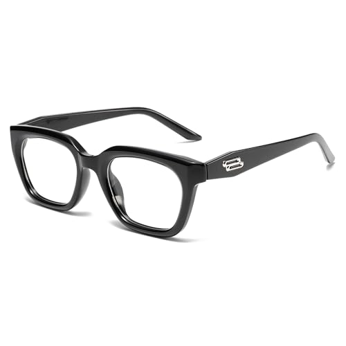 Image of Cyxus Blue Light Blocking Glasses Women Men TR90 Square Chunky Frame Computer Gaming Party 8237
