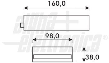 Alimentatore switching professionale 12V 100W 8,5A