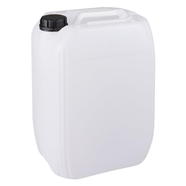 Jerrycanshop - Bidon de 20 L UN empilable - Bidon pour carburant, pour eau, pour essence - Plastique (HDPE) - Bidon DIN61 20 L - Sans BPA - Naturel