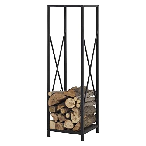 Kaminholzregal Tana Brennholzregal 35 x 35 x 120 cm Holzunterstand thumbnail