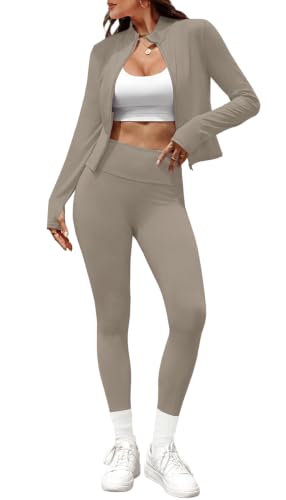 Alaroo 2 Piece Workout Sets for Women Clothing Matching Leggings - image 2