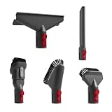 Vacuum Flat Suction Nozzle Head,Compatible with Dyson V7 V8 V10 V11 V12 V15 Mattress Brush Head Round Brush Soft Brush Parts Accessories(5-piece Set)