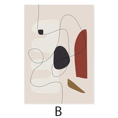 Affiches sur toile de style bohémien avec décoration géométrique abstraite pour salon - 4