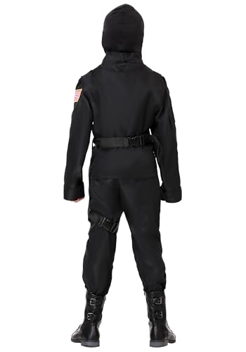 Disfraz Militar Infantil Soldado Negro Talla Large miniatura 3