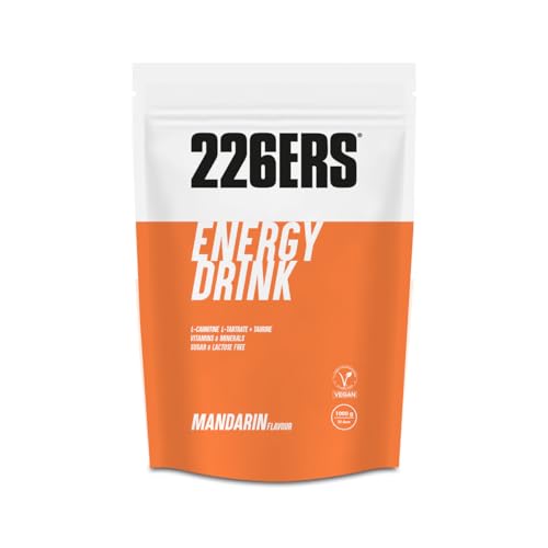 226ERS Energy Drink | Getränkepulver mit Amylopektin, Taurin und L-Carnitin, glutenfrei und laktosefrei - Energie Booster in Pulver, Mandarine - 1 kg