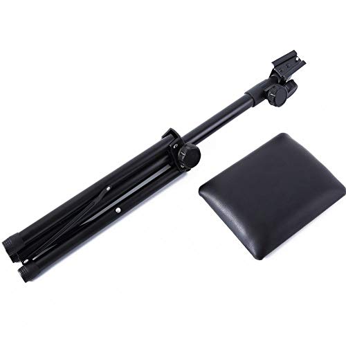 Tattoo Armrest Stand,Foldable Sponge Pad Tattoo Arm Leg Rest Stand Tripod With Adjustable Height For Tattoo Supplies Arm Bar Pad Pvc Leather Chair Stand #TOP4