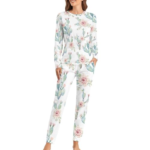 Pyjama femme cactus pour vos soirées cocooning et matins de détente