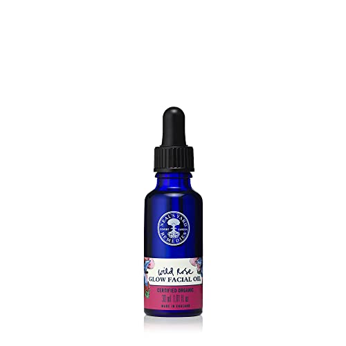 Neal's Yard Remedies | Wild Rose Glow Facial Oil For Face Skin Care With Certified Organic Essential Oils | 30ml