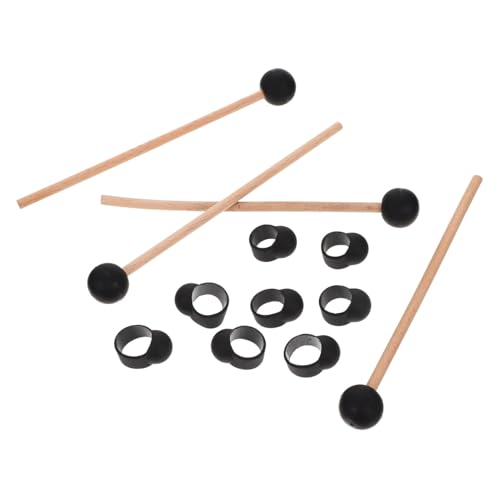 Set de baquetas y protectores para percusión miniatura 1