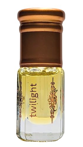 Twilight Perfume Oud Oil Blend Fragrance (غسق) by Ghuroob Oud | 3ml Bottle Velvet Pouch Included | Cedar, Angelica, Musk Notes | Arabia Attar Perfect for Eid