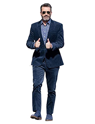Smoking en velours homme ensemble costume de marié 2 pièces