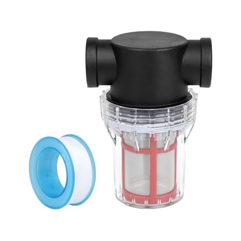 UYGHHK 3/4" Female NPT in-Line Strainer, Garden Hose Sediment Filter Attachment, with 200 Mesh Stainless Steel Screen Cover