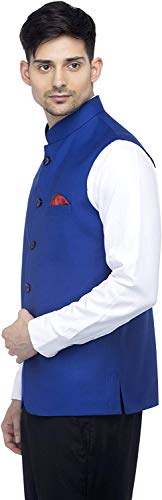 Image of Dhingra Men's Solid Nehru Jacket