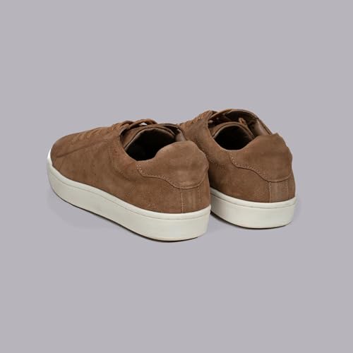 Image of HIDE & LEATHER Capri Tan Suede Sneakers Premium Comfort Style | Lightweight Casual Shoes
