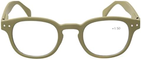 N/A Men and Women Glasses for Reading Reading Glasses Spring Hinge Readers Fashion (Color : D, Size : +450)