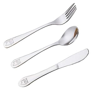 3-delig kinderbestek beertje, gepersonaliseerd bestek doop roestvrij staal kinderservies met gravure lepel mes vork verjaardag bestek cadeau voor kinderen meisjes jongens