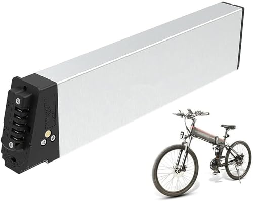 HTDRE Batería de Litio para Bicicleta eléctrica Plegable de 48 V, para Bicicletas de montaña, Playa, Nieve, con Cargador Interno (48 V 14 Ah)