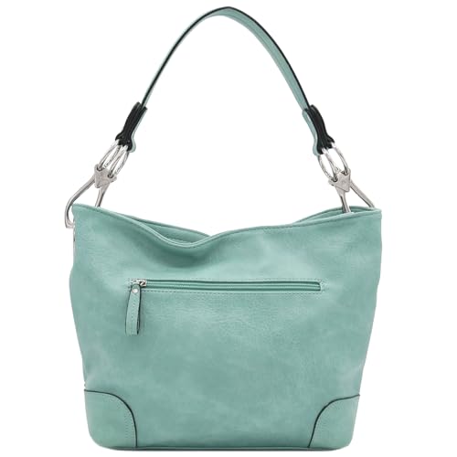 Image of Hobo Shoulder Bag with Big Snap Hook Hardware