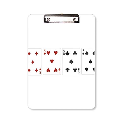 Porte-bloc A4 avec 5 cœurs et motif diamant pour organisation de bureau