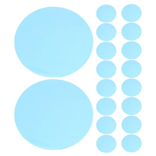 ABOOFAN Lot de 20 Feuilles de Filtre de Lumière Gélatine Bleu Océan 7,4 Cm Autocollantes pour Spots Encastrés, Films Colorés pour Éclairage Ambiance Maison et Studio Photo