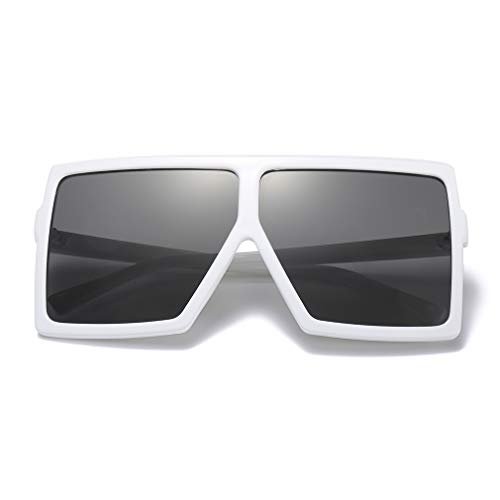 Armear Women Oversized Square Sunglasses Big Frame Flat Top Shades Lens2