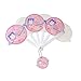 HJTY Handgehaltener sechsfacher Ventilator Netter tragbarer PP-Faltventilator Cartoon-Handventilator Kühler Ventilator Mädchen Jahr Set (B, One Size)