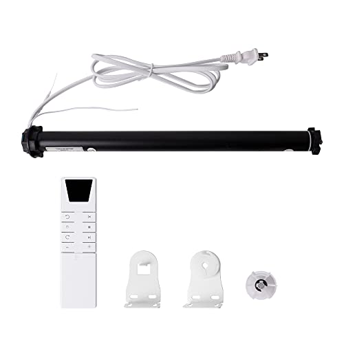 Blindsmart Smart Blinds Motor Roller Shade Motor with Remote Control for Motorized Roller Blind, Smart Life/Tuya APP Control, Alexa, for 38 mm (1-1/2 inch) Tube (Motor with 9-Channel Remote)