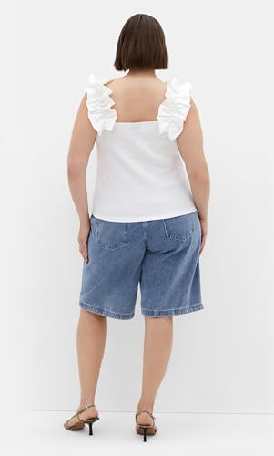 City Chic Women's Top-Aria Frill3