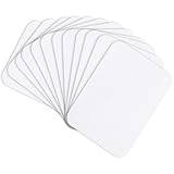 Weiß Bügelflicken, 12 Stück Flicken zum Aufbügeln, Iron On Repair Patches, Weiß Reparatur Patches for Clothing, Selbstklebende Bügelflicken Aufbügelflicken für Jeans, T-Shirt, Kleidung, Rucksack