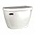 American Standard 4142.100.020 Cadet Flowise Right Height Elongated Pressure Assisted Two Piece Toilet with Bedpan Slots, White 14.25 x 9.00 x 20.50 inches