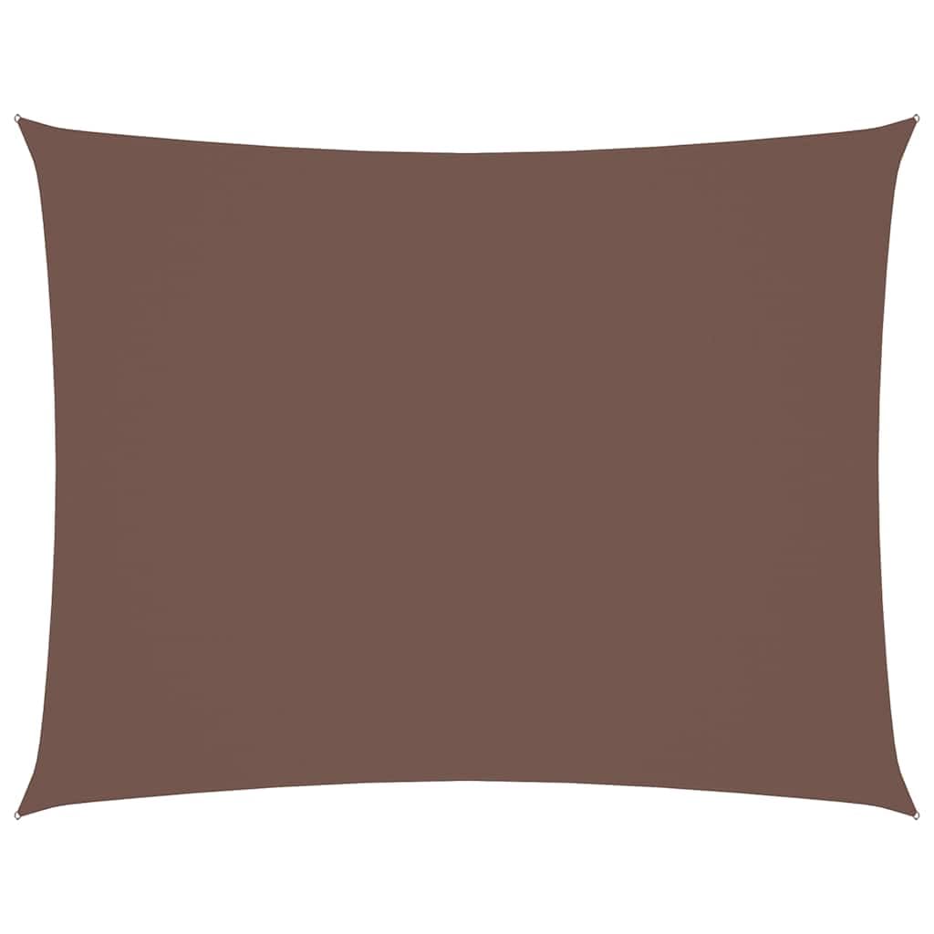 Voile d'ombrage haut de gamme en tissu Oxford marron durable