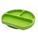 Sicore Kids Plato de silicona para bebes | Plato con ventosa adherente a superficies no porosas| Plato con compartimentos | Ideal para BLW | Vajilla de silicona libre de BPA | Mantel de silicona